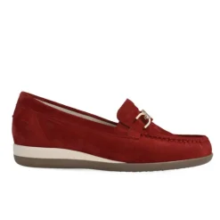 Klaveness Anita Loafer Red Split Women