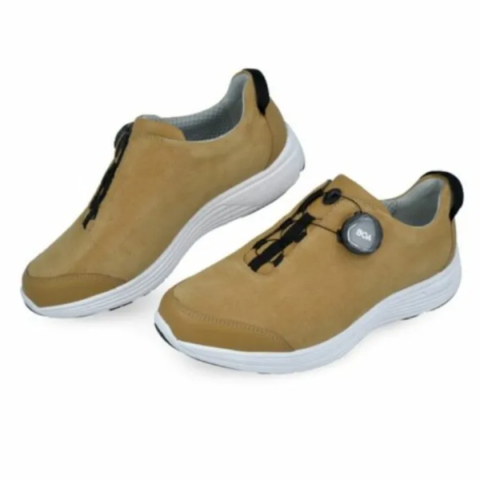 Klaveness Frida Shoe Velour BOA Camel Women