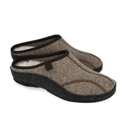 Klaveness Slipper Whool Dark Beige Women