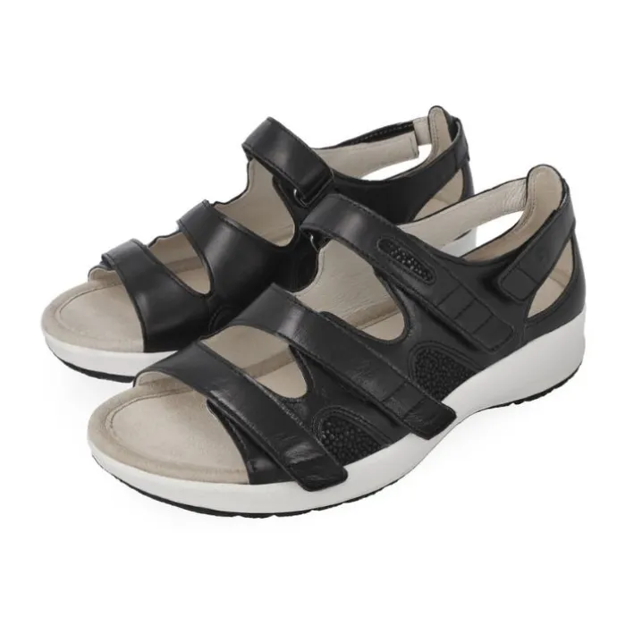 Klaveness Thea Sandal With Heelcap Leather Black Women