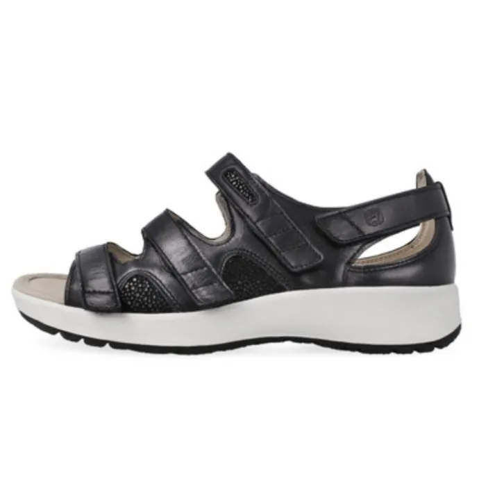 Klaveness Thea Sandal With Heelcap Leather Black Women