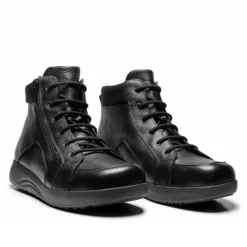 New Feet Boot With Lace And Zipper Black Men