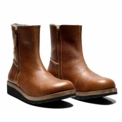New Feet Boot 2 Zippers Chestnut Women