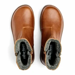 New Feet Boot 2 Zippers Chestnut Women