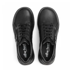 New Feet Lace & Zipper Black Women