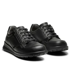 New Feet Lace & Zipper Black Women