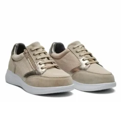 New Feet Lace & Zipper Sand Women