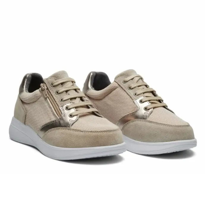 New Feet Lace & Zipper Sand Women