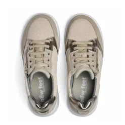 New Feet Lace & Zipper Sand Women