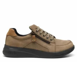 New Feet Nubuck With Lace & Zipper Sand Women