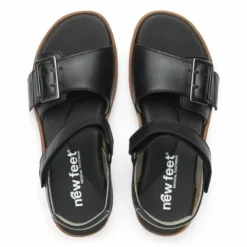 New Feet Sandal Leather Black Women