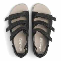 New Feet Sandal With Heel Cap Black Women