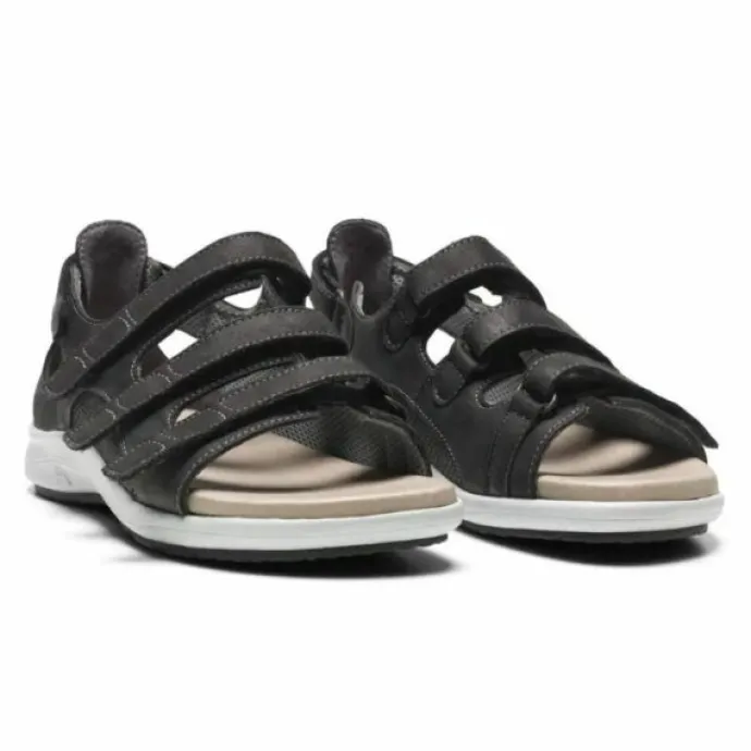 New Feet Sandal With Heel Cap Black Women