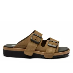 New Feet Slip In Suede Cognac Women
