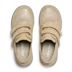 New Feet Velcro Leather/Stretch Sand Women