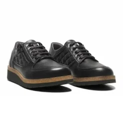 New Feet With Lace & Zipper Black Women