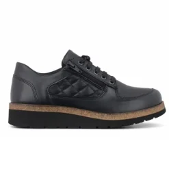 New Feet With Lace & Zipper Black Women