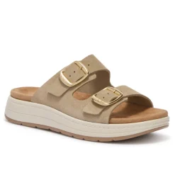 Scholl Scilla 2 Buckles Taupe Women